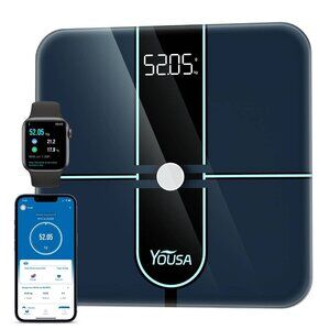 Digital Smart Bathroom Scale with LED & Fitness‎ App Sync